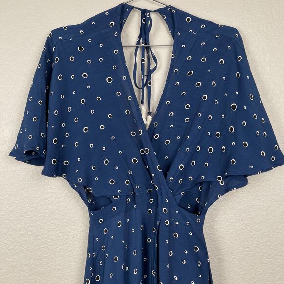 Faithfull The Brand Alto Dress Blue Polka Dot 6 - Picture 5 of 15